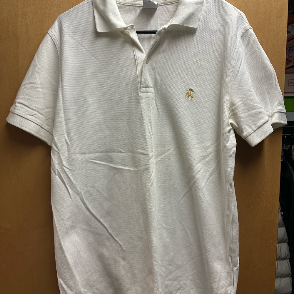 Men's White Brooks Brothers Polo